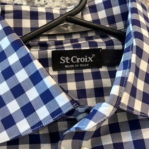 Large St Croix long sleeved button-up shirt